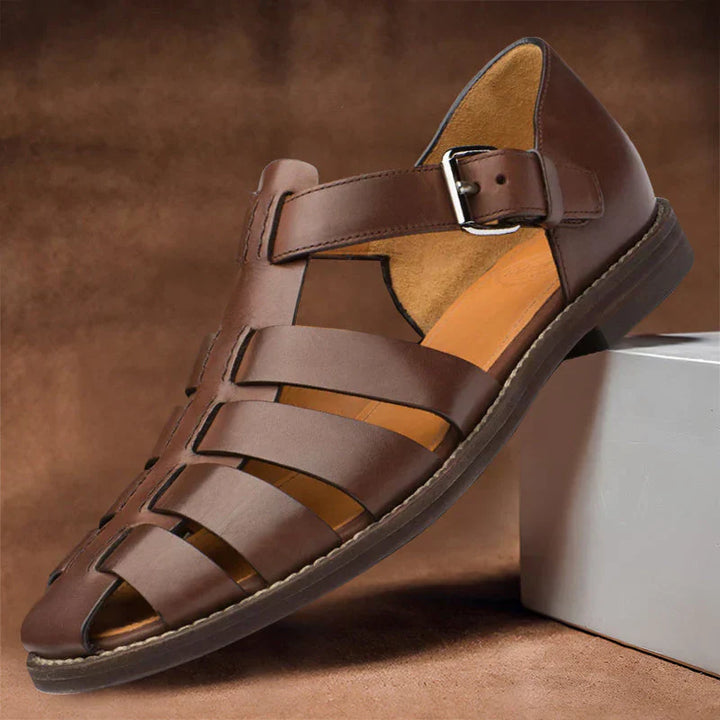 Lunirel - Herren Komfort Sandalen Verstellbar Atmungsaktiv