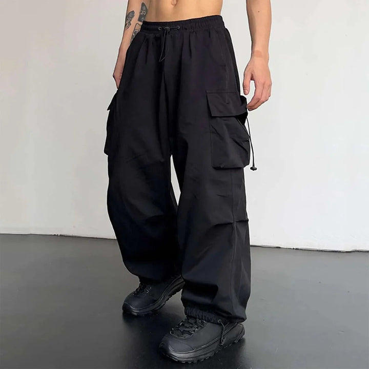Noaryn - Moderne Herren Cargohose Weites Bein