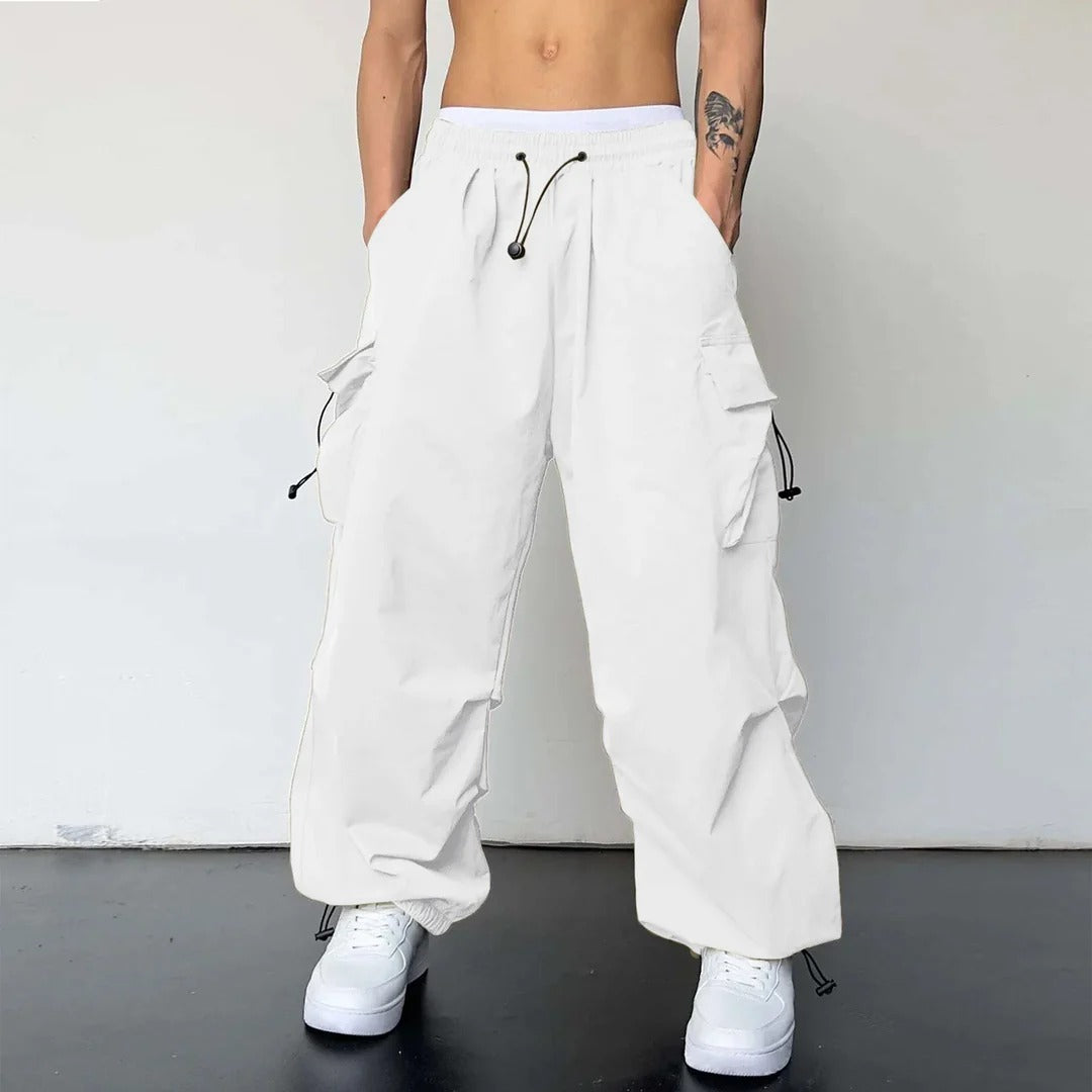 Noaryn - Moderne Herren Cargohose Weites Bein