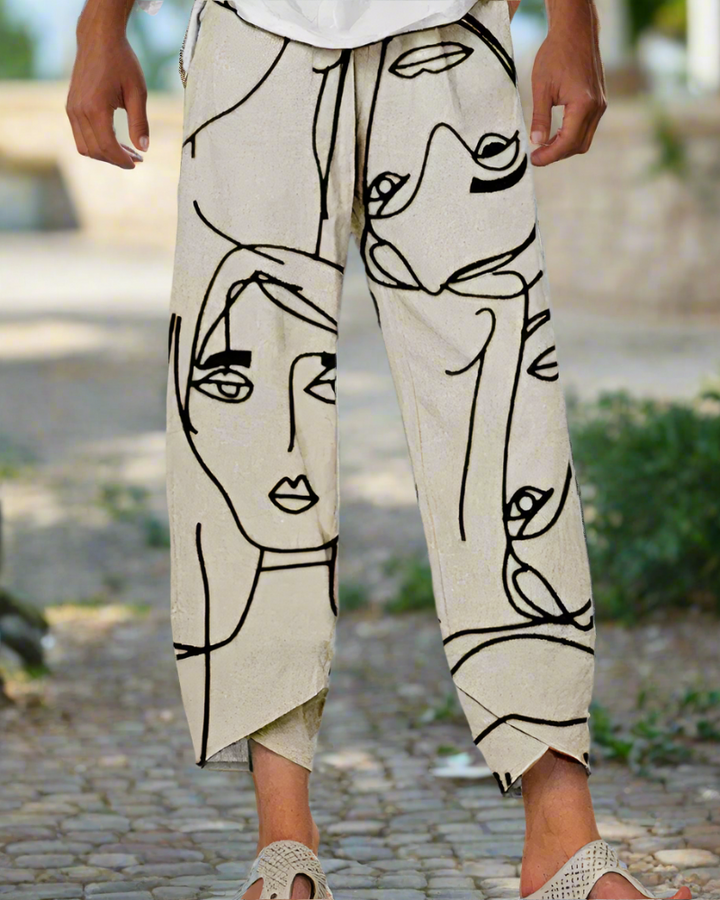 Women's Wide Leg Casual Flowy Summer Pants