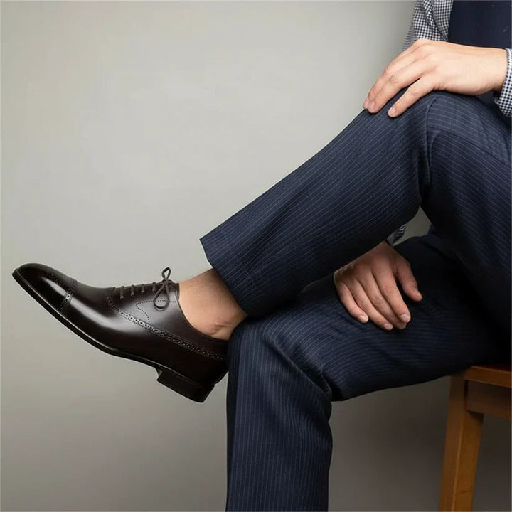 Oxvian - Elegante Brogue Oxford Schuhe Hochzeit Stil