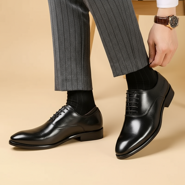 Ortheno - Leder Oxford Schuhe Komfort Elegant