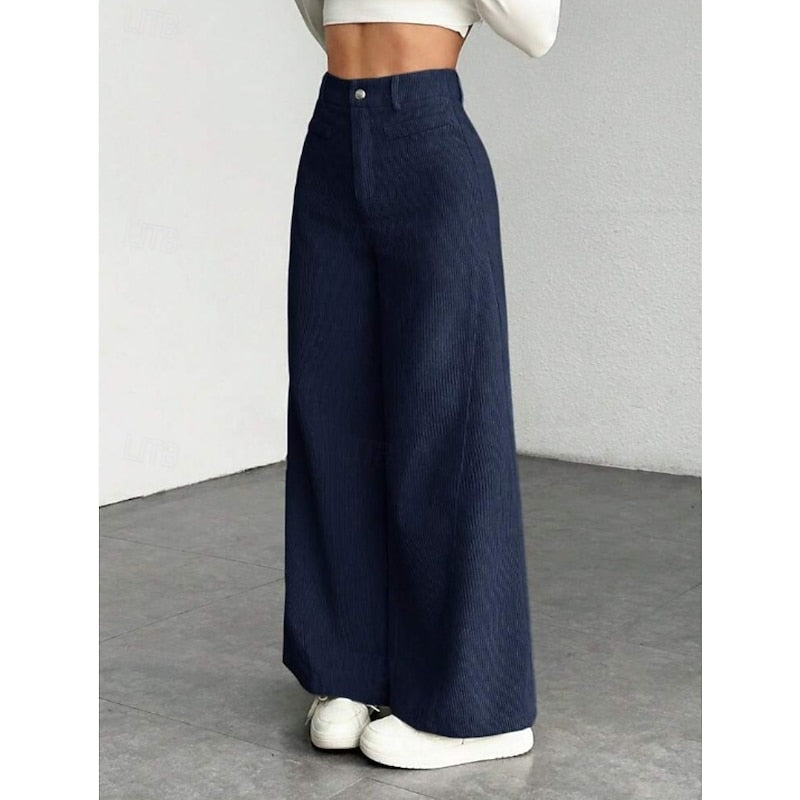 Gwyneth | Weite Hose mit hoher Taille - Image 7