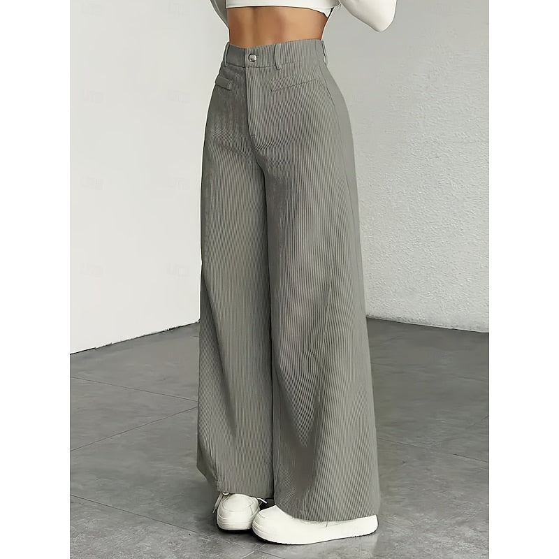 Gwyneth | Weite Hose mit hoher Taille - Image 8