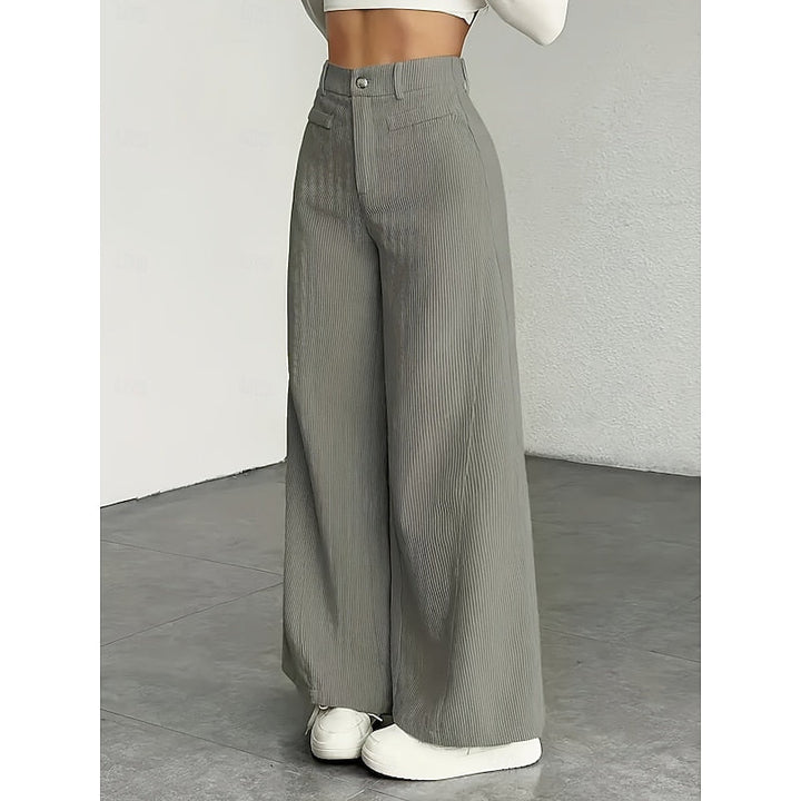 Gwyneth | Weite Hose mit hoher Taille - Image 8