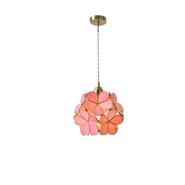 Lysiane – Flower-shaped hanging lamp made of glass in Nordic style