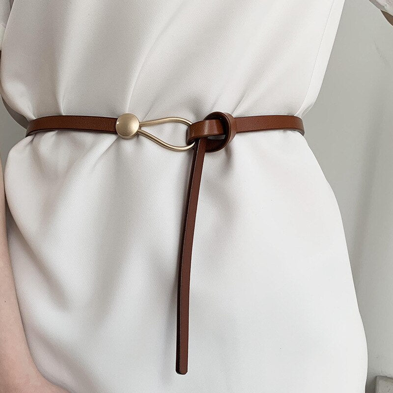 Damen Leder Gürtel Luxus Premium