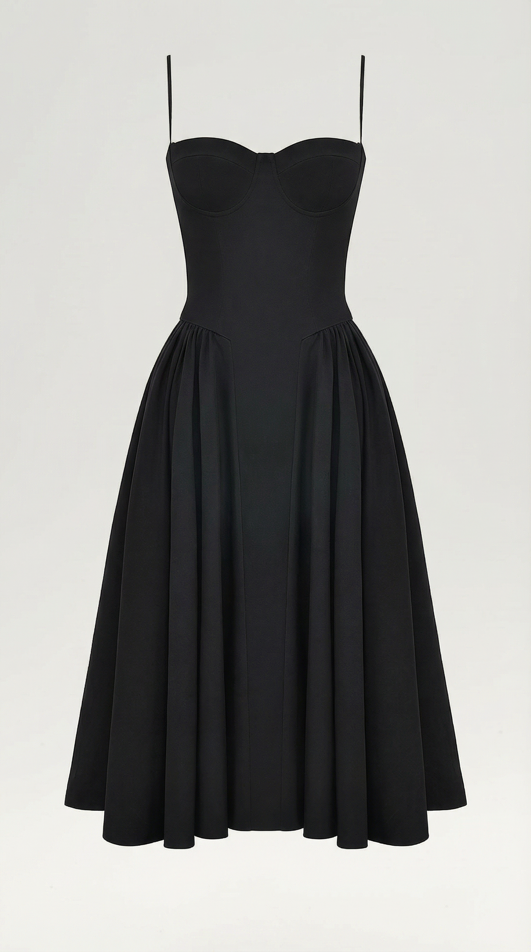 Ysabel – Florales Korsett Midi Kleid Damen
