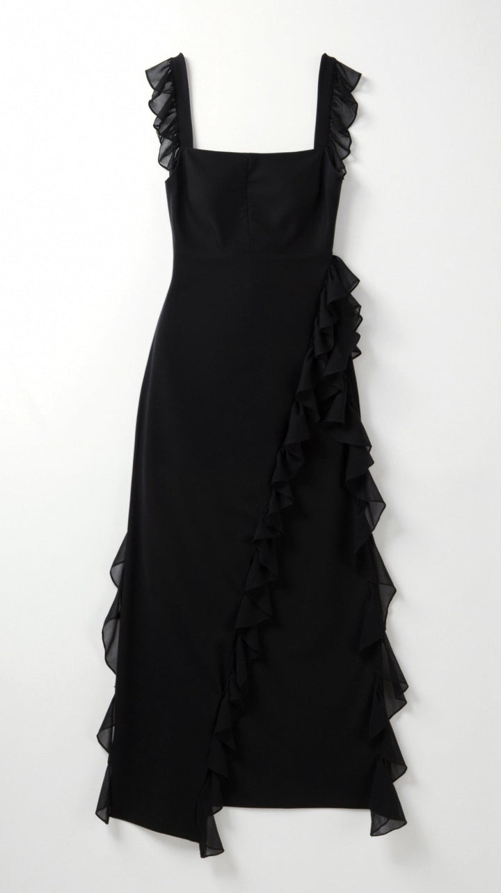 Elavelle – Maxi Kleid Mit Rüschen