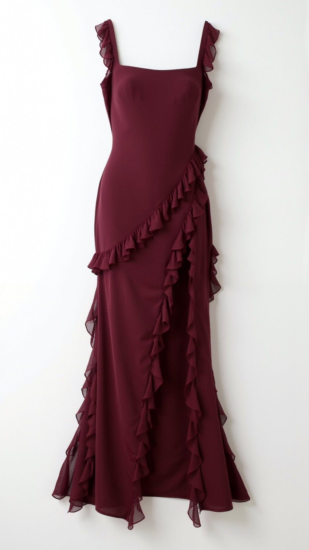 Elavelle – Maxi Kleid Mit Rüschen