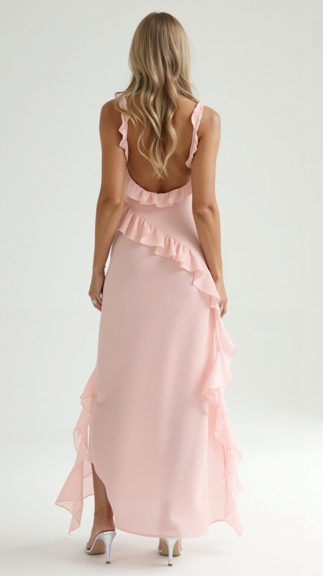 Elavelle – Maxi Kleid Mit Rüschen