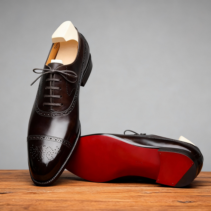 Oxvian - Elegante Brogue Oxford Schuhe Hochzeit Stil
