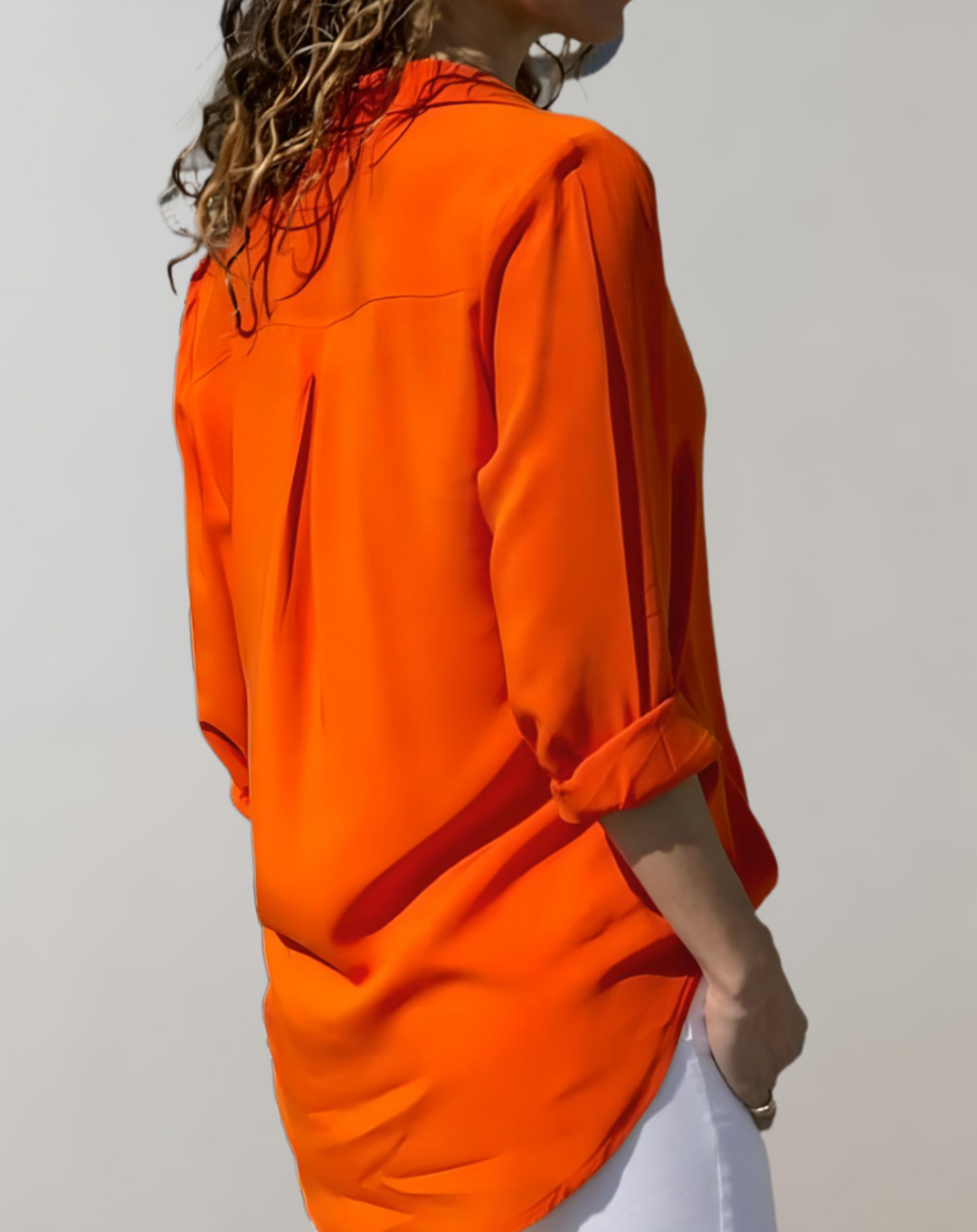 Marvella - Damen Langarm Bluse Lässig