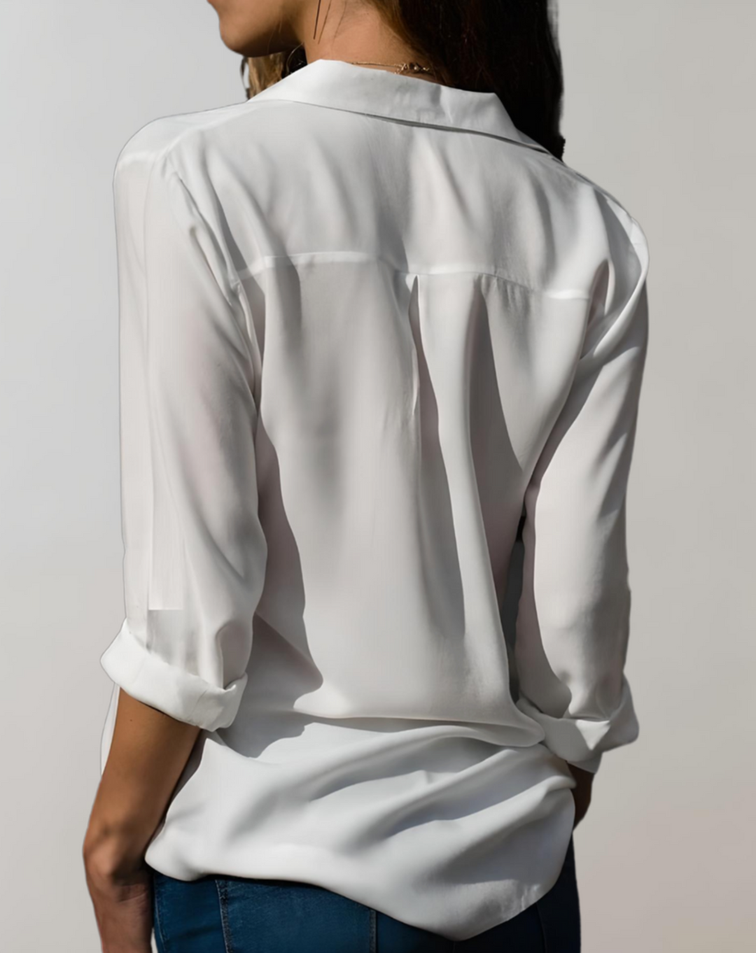Marvella - Damen Langarm Bluse Lässig