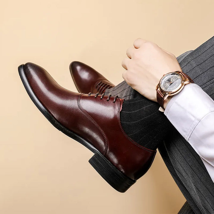 Ortheno - Leder Oxford Schuhe Komfort Elegant