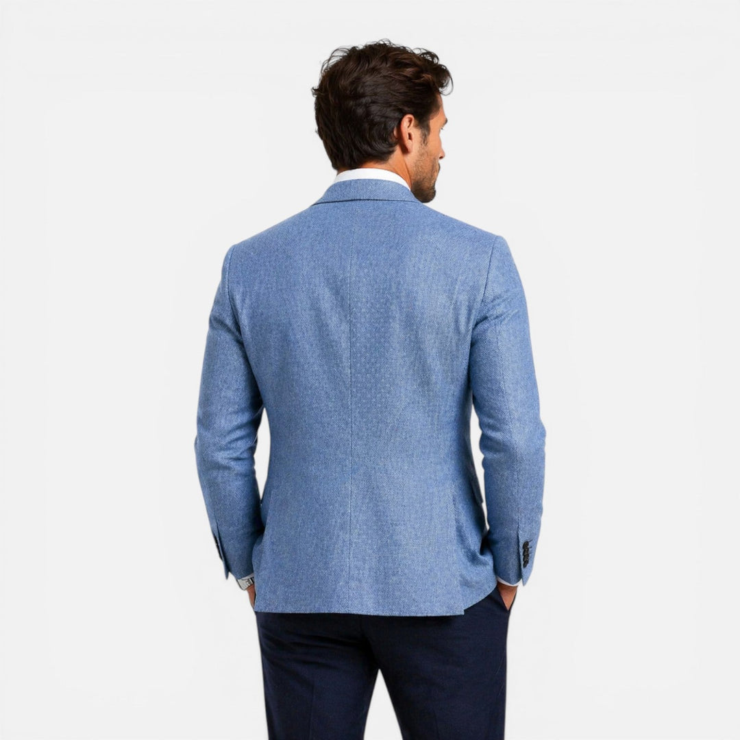 Felorin - Herren Leinen Blazer Slim Fit Sommerjacke