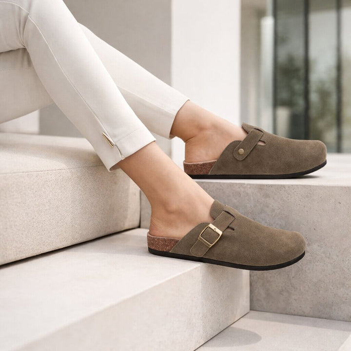 Unisex Closed Toe Slip On Clogs Adjustable Buckle - Image 8