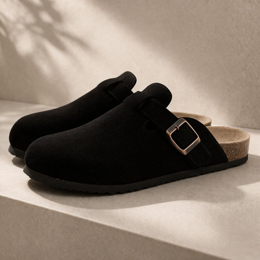 Unisex Closed Toe Slip On Clogs Adjustable Buckle