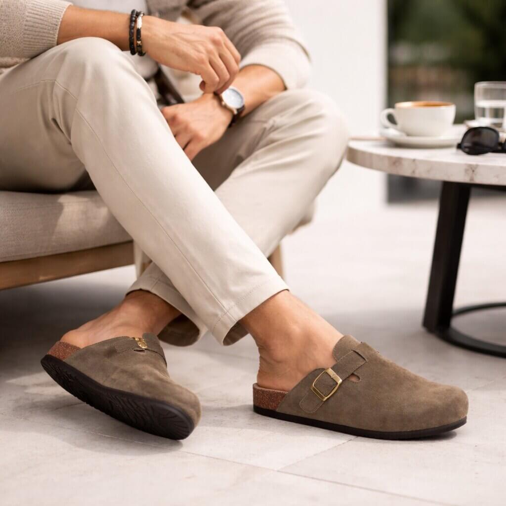 Unisex Closed Toe Slip On Clogs Adjustable Buckle - Image 5