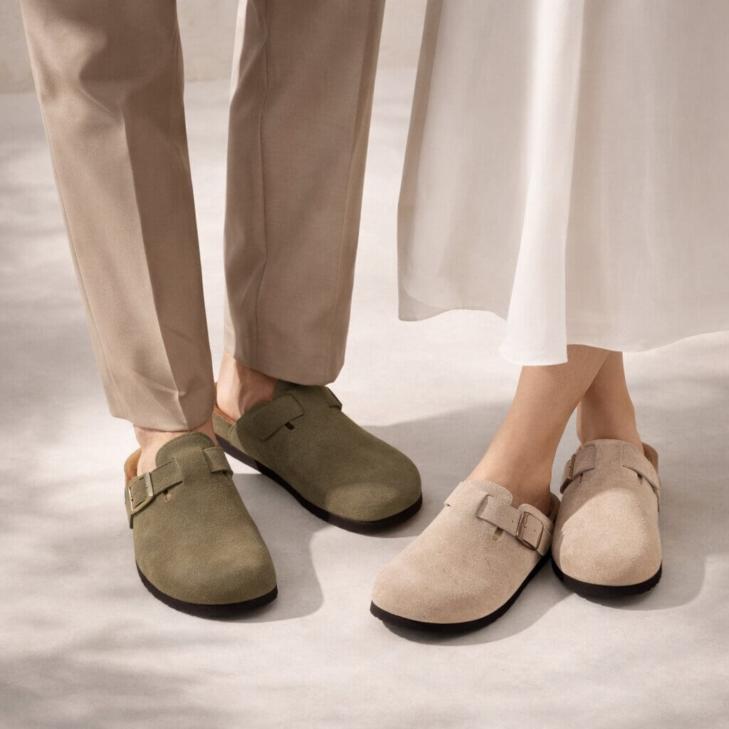 Unisex Closed Toe Slip On Clogs Adjustable Buckle - Image 6