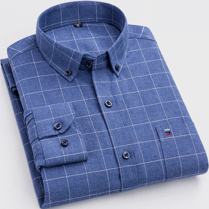Tiziano – Checked Cotton Men's Shirt
