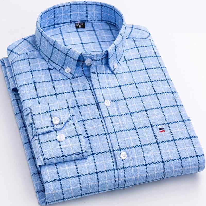 Tiziano – Checked Cotton Men's Shirt