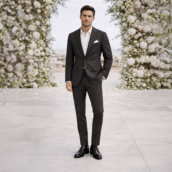 Amelvio - Leinen Hochzeitsanzug Herren