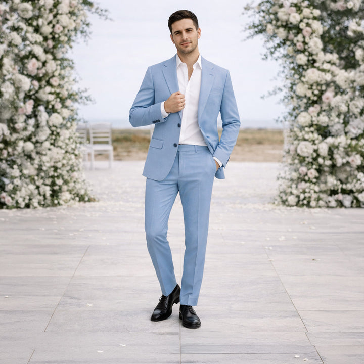 Amelvio - Leinen Hochzeitsanzug Herren