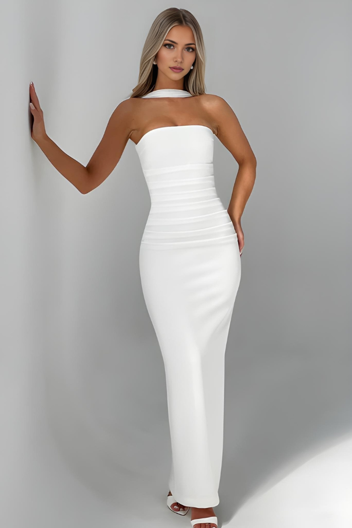Celandine - Strapless Maxi Bodycon Kleid