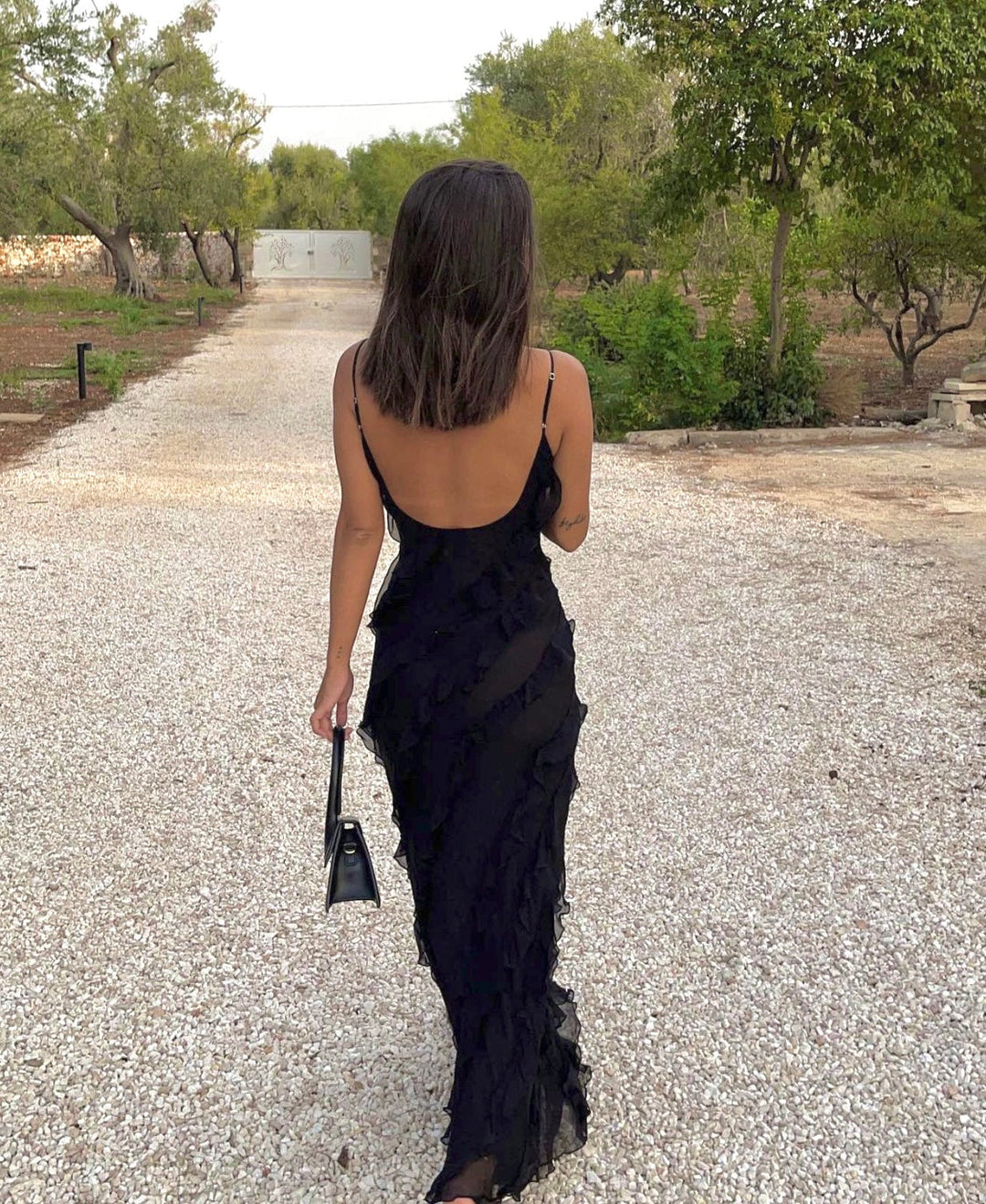 Celuné - Elegantes Rüschen Maxikleid