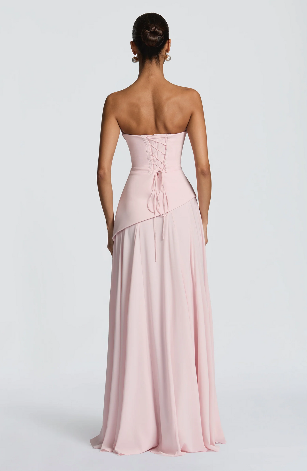 Elunara - Trägerloses Maxi Kleid Glatter Fall