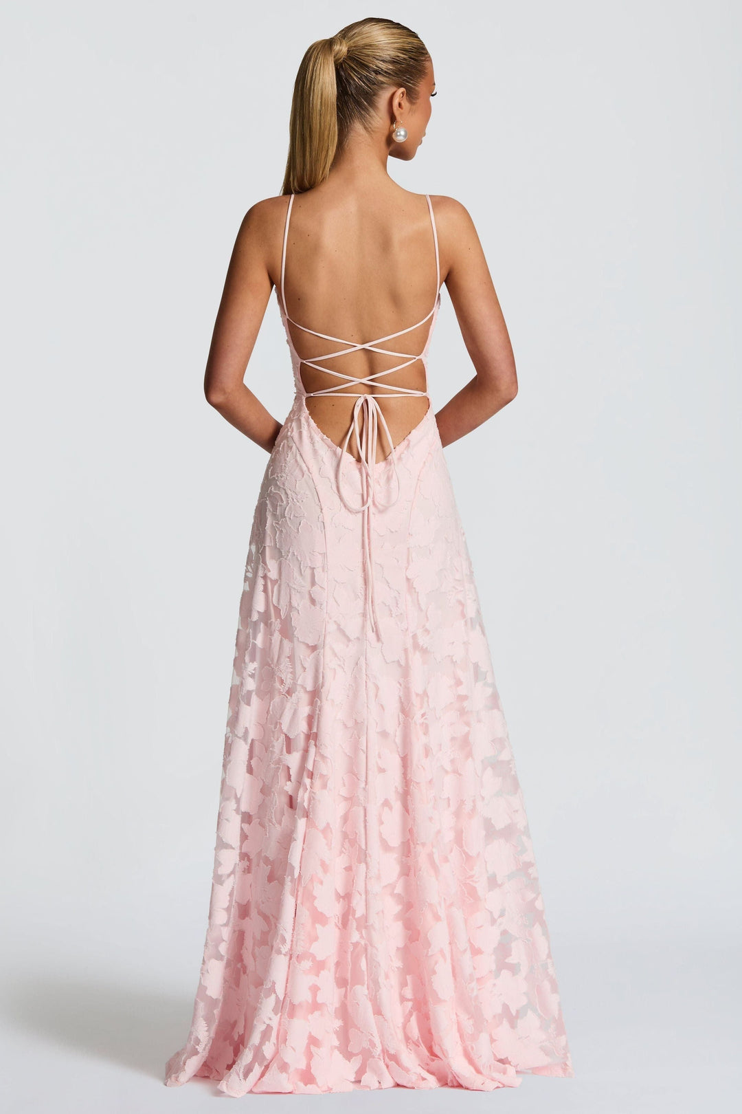 Celestine - Damen Blumen Wasserfall Maxikleid für Hochzeitsgäste