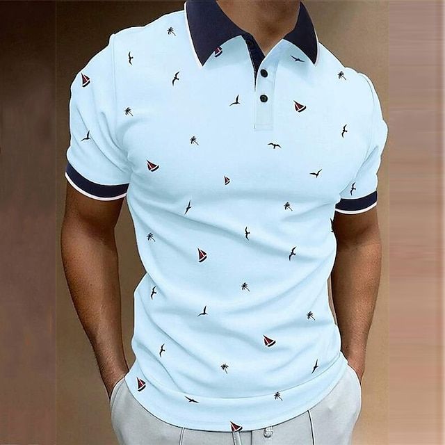 Herren Poloshirt Sommer Leicht Atmungsaktiv Freizeit - Image 3