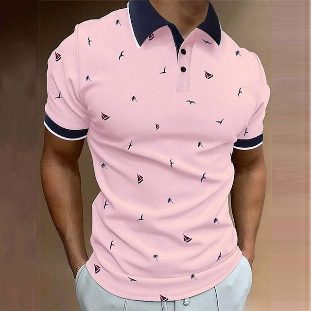 Herren Poloshirt Sommer Leicht Atmungsaktiv Freizeit